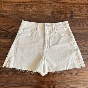 We Wore What Ivory Denim Shorts - NWT